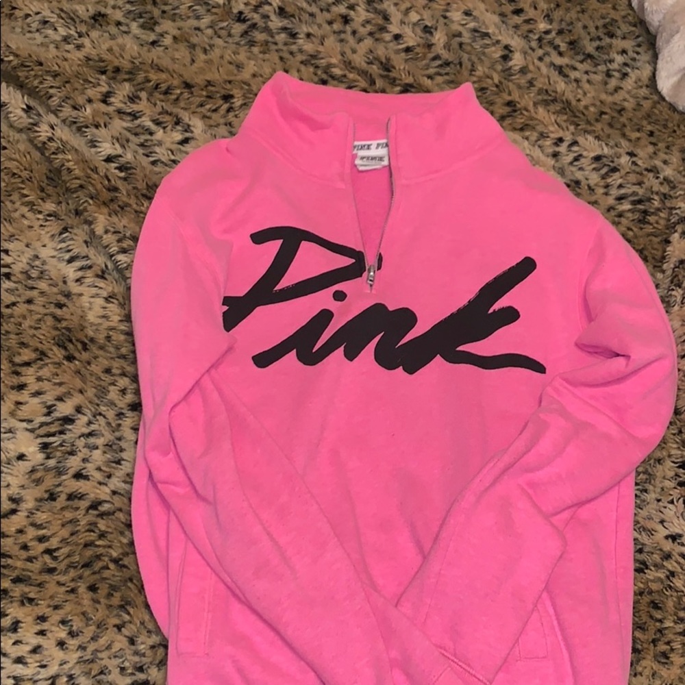 Pink half zip